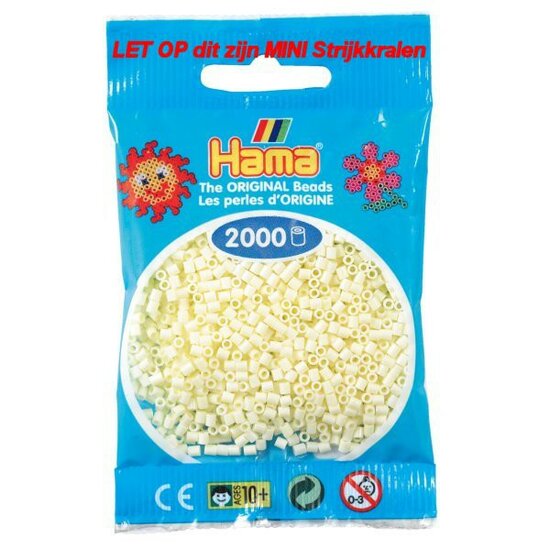 Hama mini kralen kl 02 Ivoor