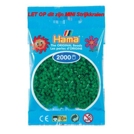 Hama mini kralen kl 10 Groen