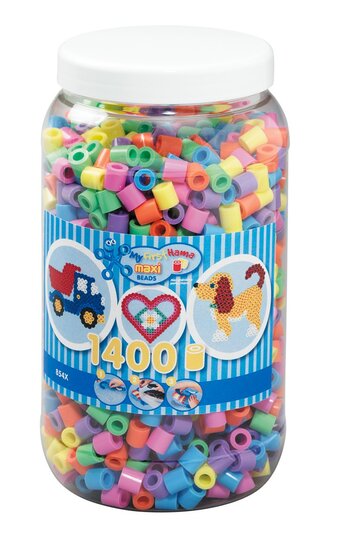 Hama Strijkkralen maxi mix primaire kleuren 1400 st.