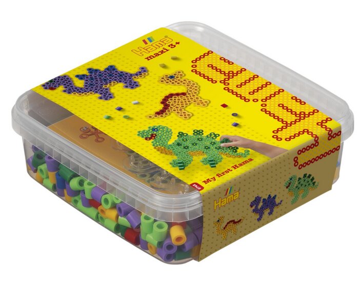 Hama Maxi Strijkkralen Set 600 delig - Dino&#039;s