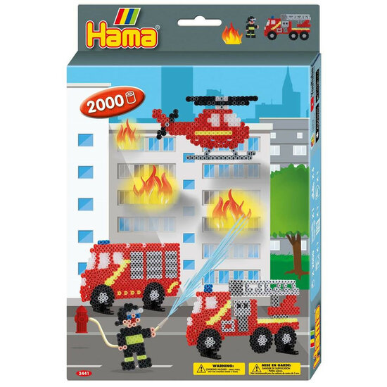 Hama Strijkkralenset Brandweer 2000st.