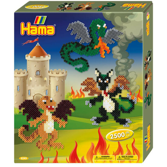 Hama Strijkkralen 3245 Draken set 2500 st.