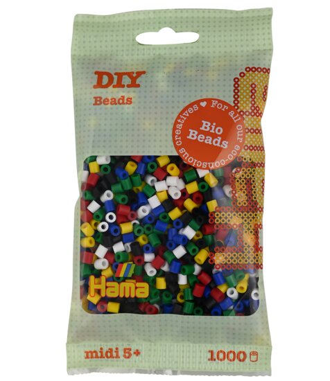 Hama Bio Strijkkralen 198 Primaire Kleuren Mix