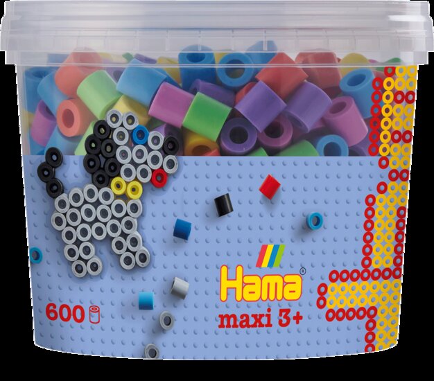 Hama Maxi Strijkkralen Set 600 delig - Pastel kleuren