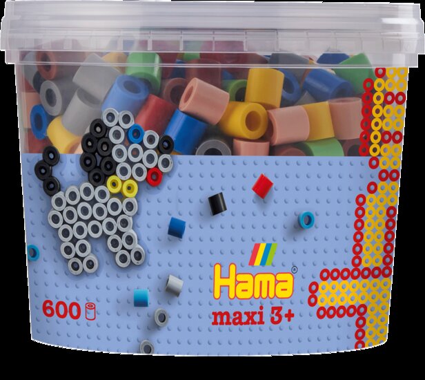 Hama Maxi Strijkkralen Set 600 delig - Kleurenmix 69