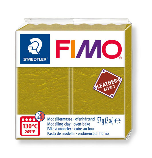 Fimo leather-effect 57 g olijf nr. 519