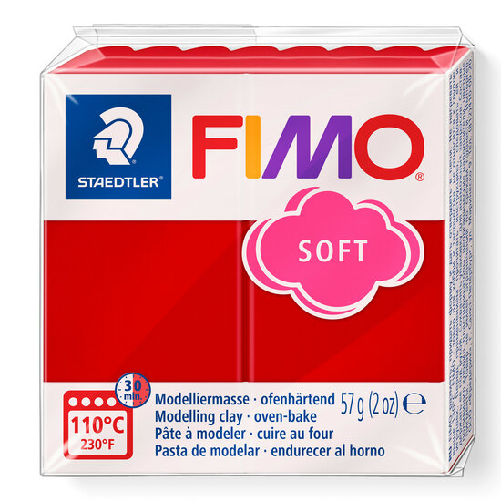 Fimo soft nr 2 kerst rood