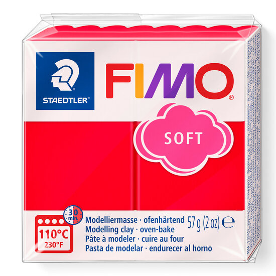 Fimo soft nr 24 Indisch rood