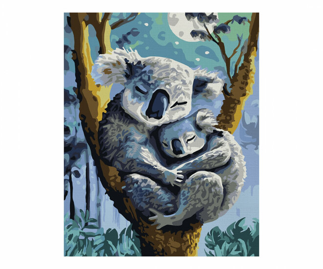 Koala met joey - Schipper 24 x 30 cm