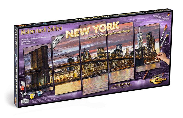 New York in de ochtendschemering - Schipper Vijfluik 72 x 132 cm