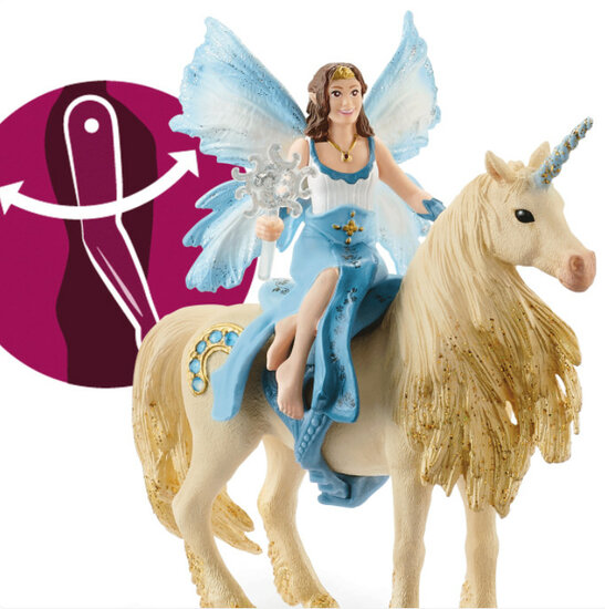 Schleich 42508 Eyelas buitenrit op gouden eenhoorn