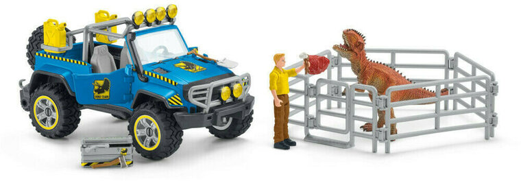 Schleich 41464 Terreinwagen met Dino buitenpost