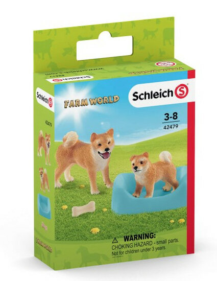 Schleich 42479 Shiba Inu Moeder en Welp