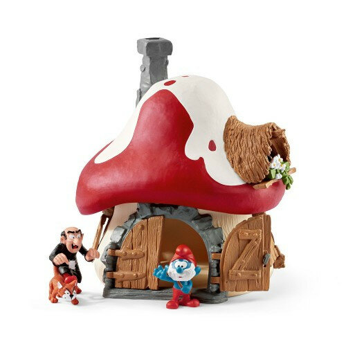 Schleich 20803 Smurfenhuis met 2 Smurfen