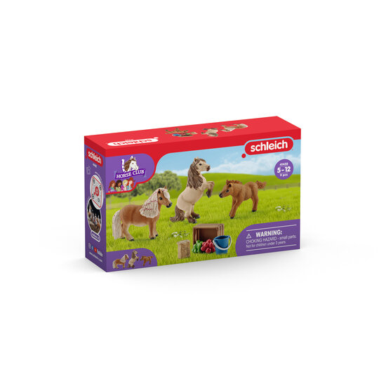 Schleich 41432 Mini Shetlander familie