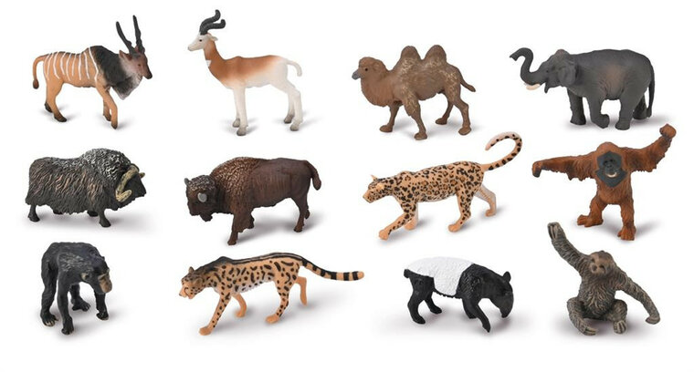 CollectA A1212 Mini Wilde Dieren Set (12 stuks)