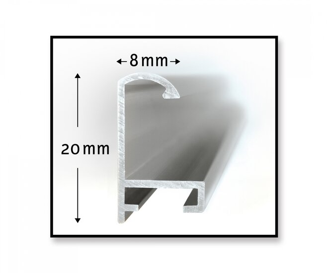 Alurahmen Polyptychon 5-teilig Silber