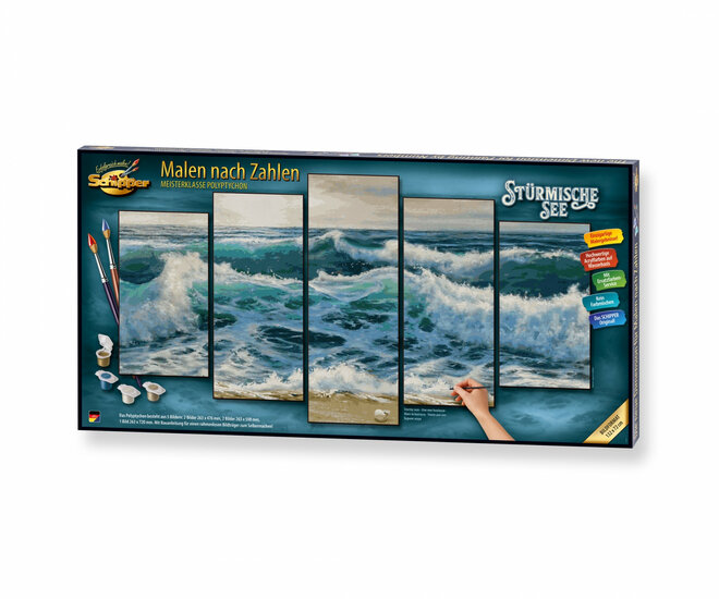 Stormy Seas - Schipper Vijfluik 72 x 132 cm