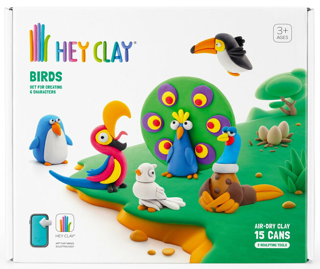 Hey Clay - Vogels - 15 potjes