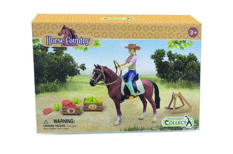 Collecta 84248 Ruiter met paard en accessoires