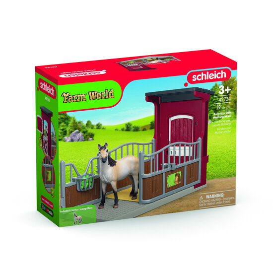 Schleich 42724 Ponybox met mustang