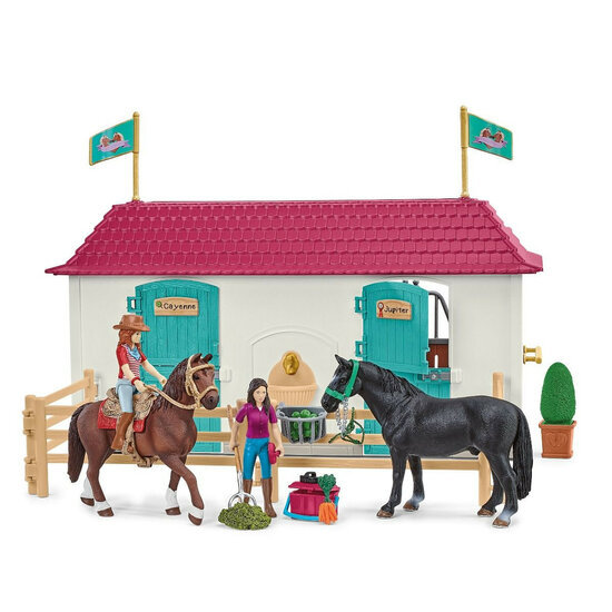 Schleich 42551 Lakeside Paardenboerderij (Grote manege met woonhuis en stal)