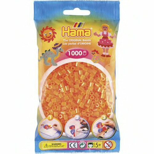 Hama strijkkralen 38 Oranje Neon