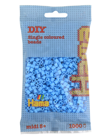 Hama strijkkralen 46 Blauw pastel