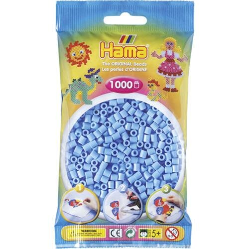 Hama strijkkralen 46 Blauw pastel