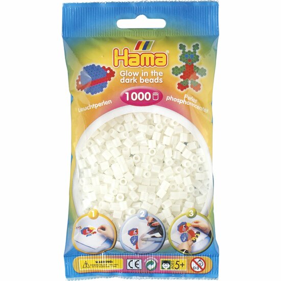 Hama strijkkralen 55 Glow in the dark