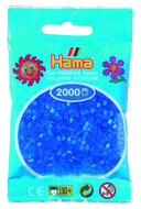 Hama mini kralen kl 15 Blauw Doorzichtig