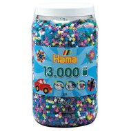 Hama 13.000 strijkkralen in pot Assorti