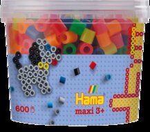 Hama Maxi Strijkkralen Set 600 delig - Neon kleuren