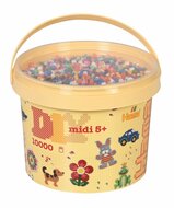 Hama Midi beads in bucket -10.000 pcs. - 00