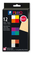 Fimo Professional set met 12 halve blokken Basic