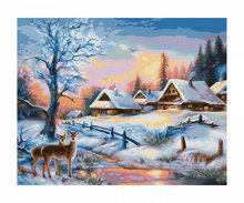 Winters landschap - Schipper 24 x 30 cm