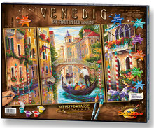 Venetie  - Schipper Drieluik 50 x 80 cm