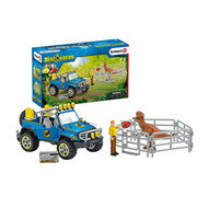 Schleich 41464 Terreinwagen met Dino buitenpost