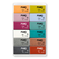 FIMO soft material pack with 12 half blocks Fashion