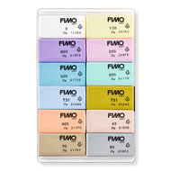 FIMO soft set met 12 halve blokken Pastel