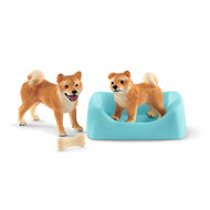 Schleich 42479 Shiba Inu Moeder en Welp