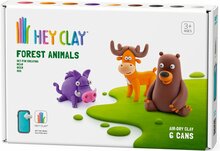 Hey Clay - Bosdieren set 6 potjes klei