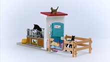 Schleich 42611 Paardenbox met merrie en veulen