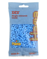 Hama strijkkralen 46 Blauw pastel