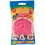 Hama strijkkralen 72 Roze transparant