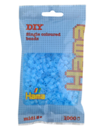 Hama strijkkralen 73 Blauw transparant