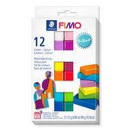 FIMO soft set met 12 halve blokken Brilliant