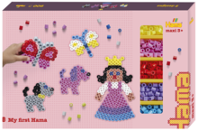 Hama Maxi strijkkralen giftbox 900 stuks - Roze