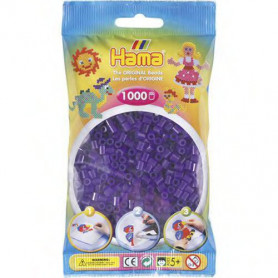 Hama strijkkralen 24 paars doorzichtig