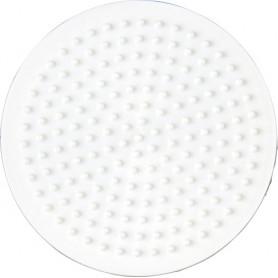 Hama Pegboard - Small round white